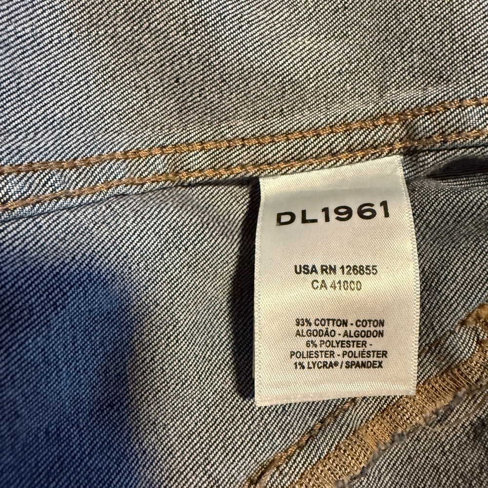 Blue Denim Jacket with Gold Buttons DL1961 size small - Picture 3 of 6